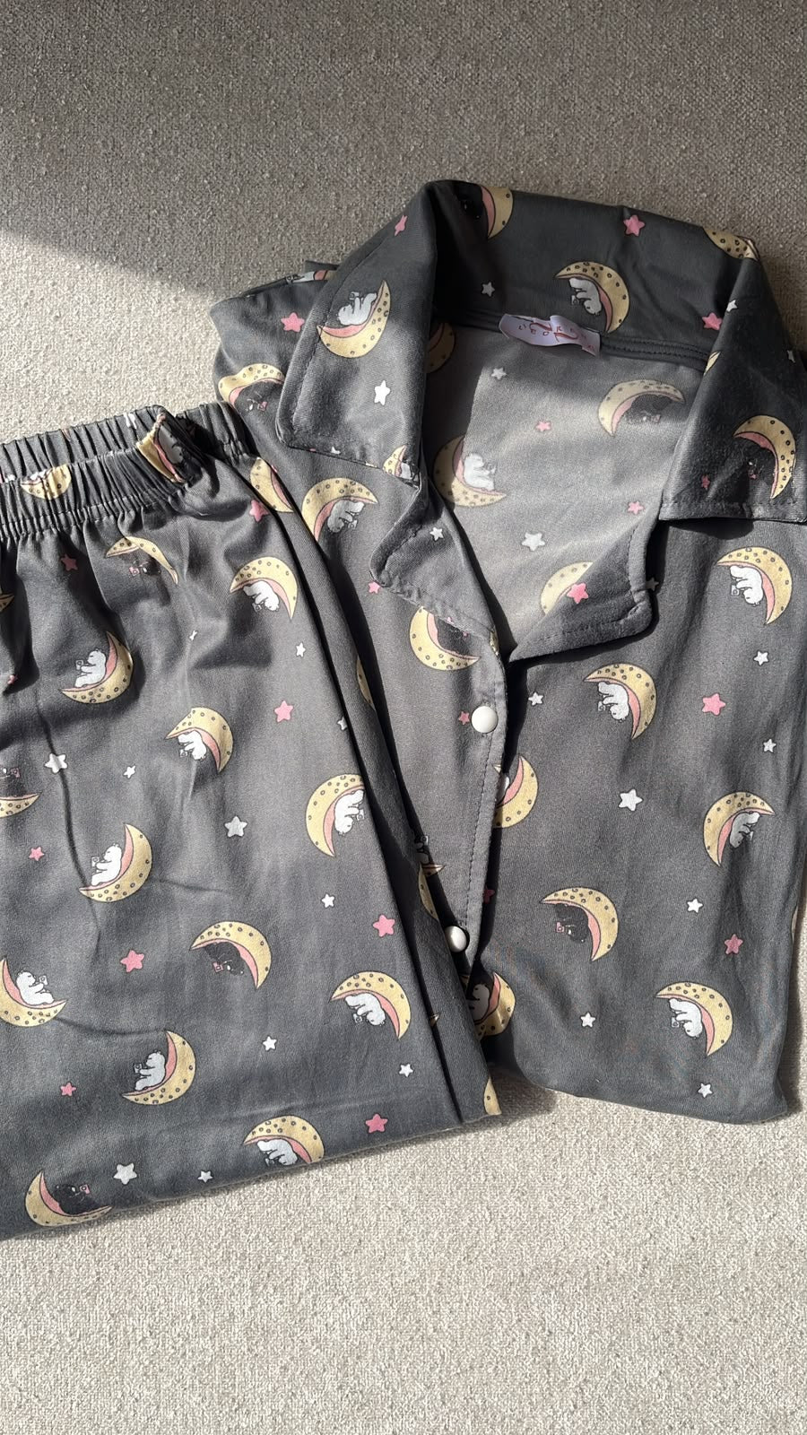 Pyjama Femme Gris – Ensemble 2 Pièces Importé de Turquie