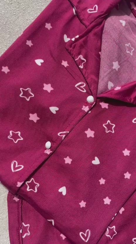 Pyjama Femme Rouge – Ensemble 2 Pièces Importé de Turquie